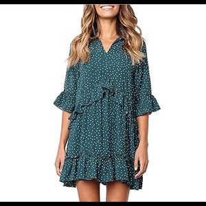 Ruffle swing dress